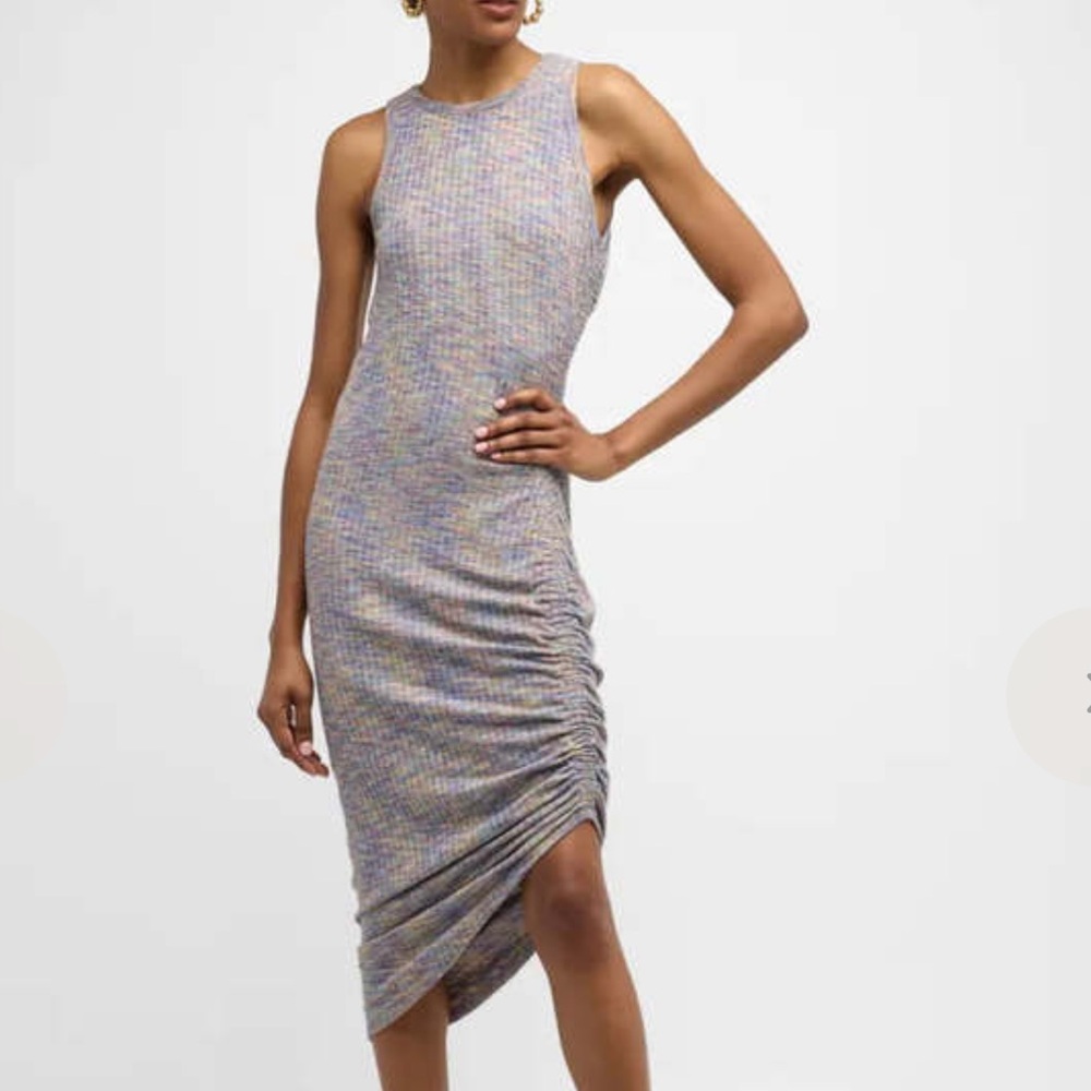 Veronica Beard NWOT Haylee Ruched
Space-Dye Midi Dress - XS